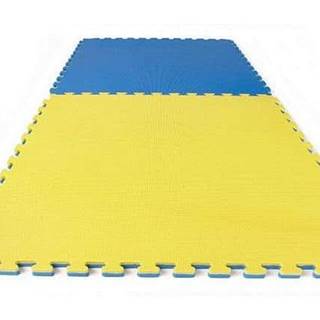 TATAMI PUZZLE podložka oboustranná 100x100x3 cm - žlutá/modrá