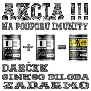 2+1 Zadarmo: Vitamín D3 + Ginkgo Biloba Zadarmo - FitBoom 60 kaps. + 60 kaps. + 100 tbl.