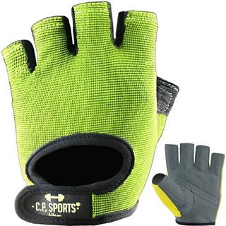 C.P. Sports Fitness rukavice Power neónové  S