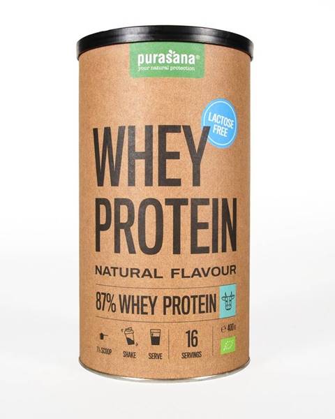 Purasana Whey Protein Lactose Free BIO 400 g prírodná chuť