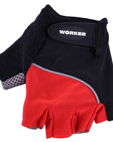 Cyklo a fitness rukavice WORKER  S900 červená - XL