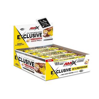 Amix Exclusive Protein Bar - VÝPRODEJ Příchuť: Banana-Chocolate, Balení(g): 40g