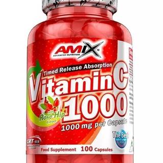 Vitamin C 1000 + Rose Hip Extract - Amix 100 kaps.