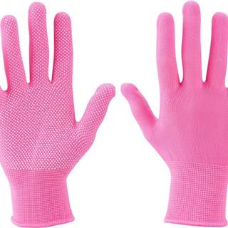 rukavice z polyesteru s PVC terčíky na dlani, velikost 7"