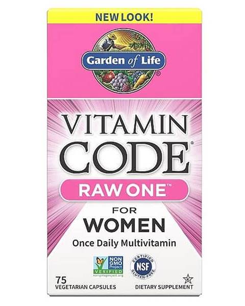 Garden of Life Vitamin Code RAW ONE Women - multivitamín pro ženy - 75 kapslí