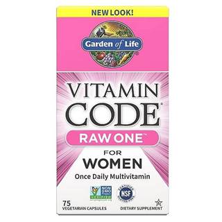 Garden of Life Vitamin Code RAW ONE Women - multivitamín pro ženy - 75 kapslí