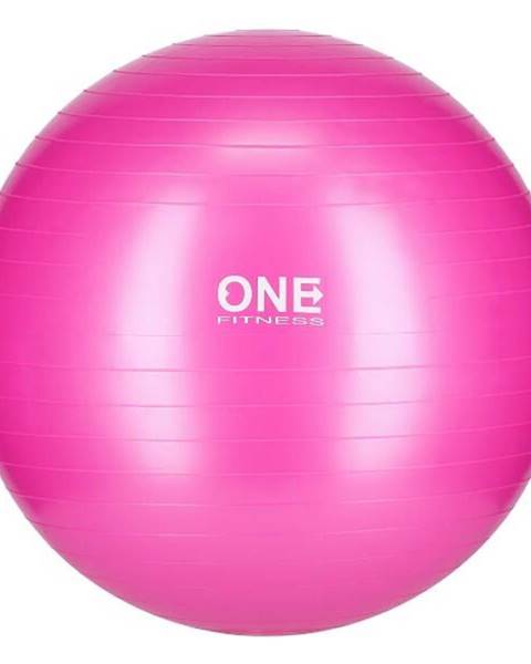 Gymnastický míč ONE Fitness Gym Ball 10 růžový, 55 cm